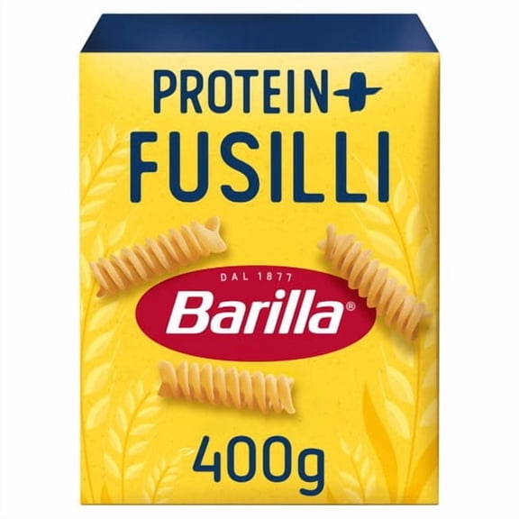 Barilla Pasta Fusilli Protein Plus 400g, British Import (Pack of 3)