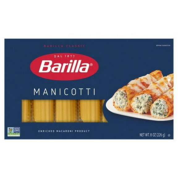 (Price/case)Barilla 1000510388 Manicotti Barilla 8oz 12 Pack Usa