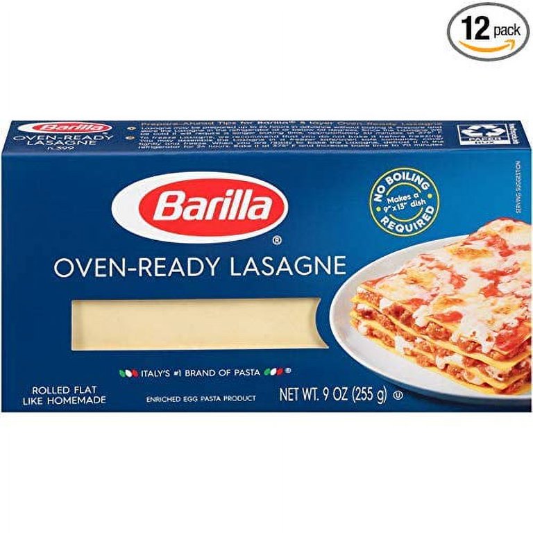 Barilla Oven-Ready Lasagne, Box Pasta Made With Durum Wheat, 47% OFF