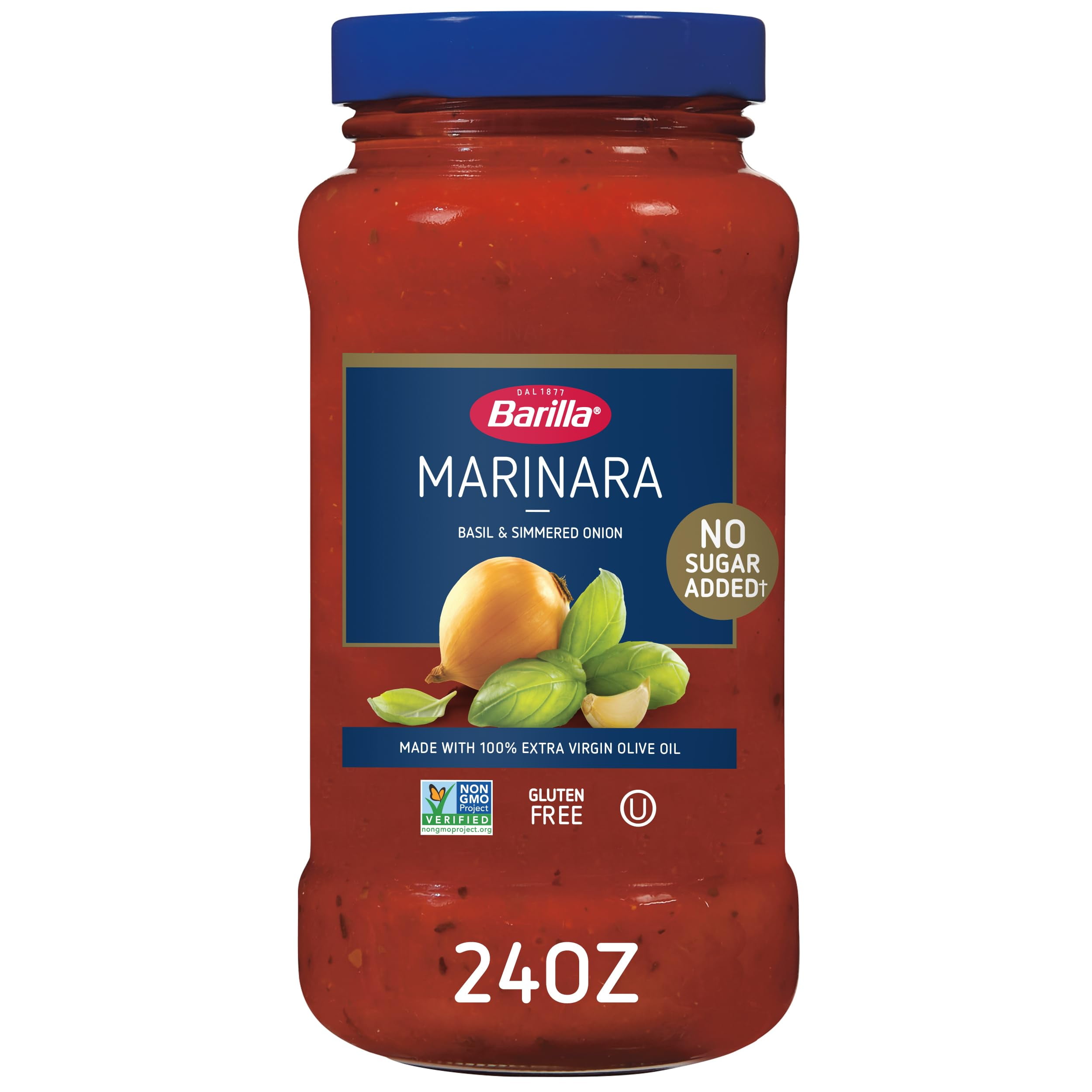 Barilla Premium Pasta Sauce Marinara, 24 Ounce Jar No Added Sugar