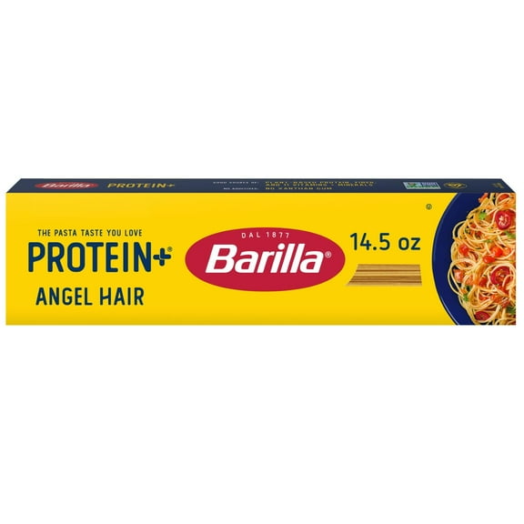 Barilla Protein+ Angel Hair Pasta, Plant Based Pasta, 14.5oz