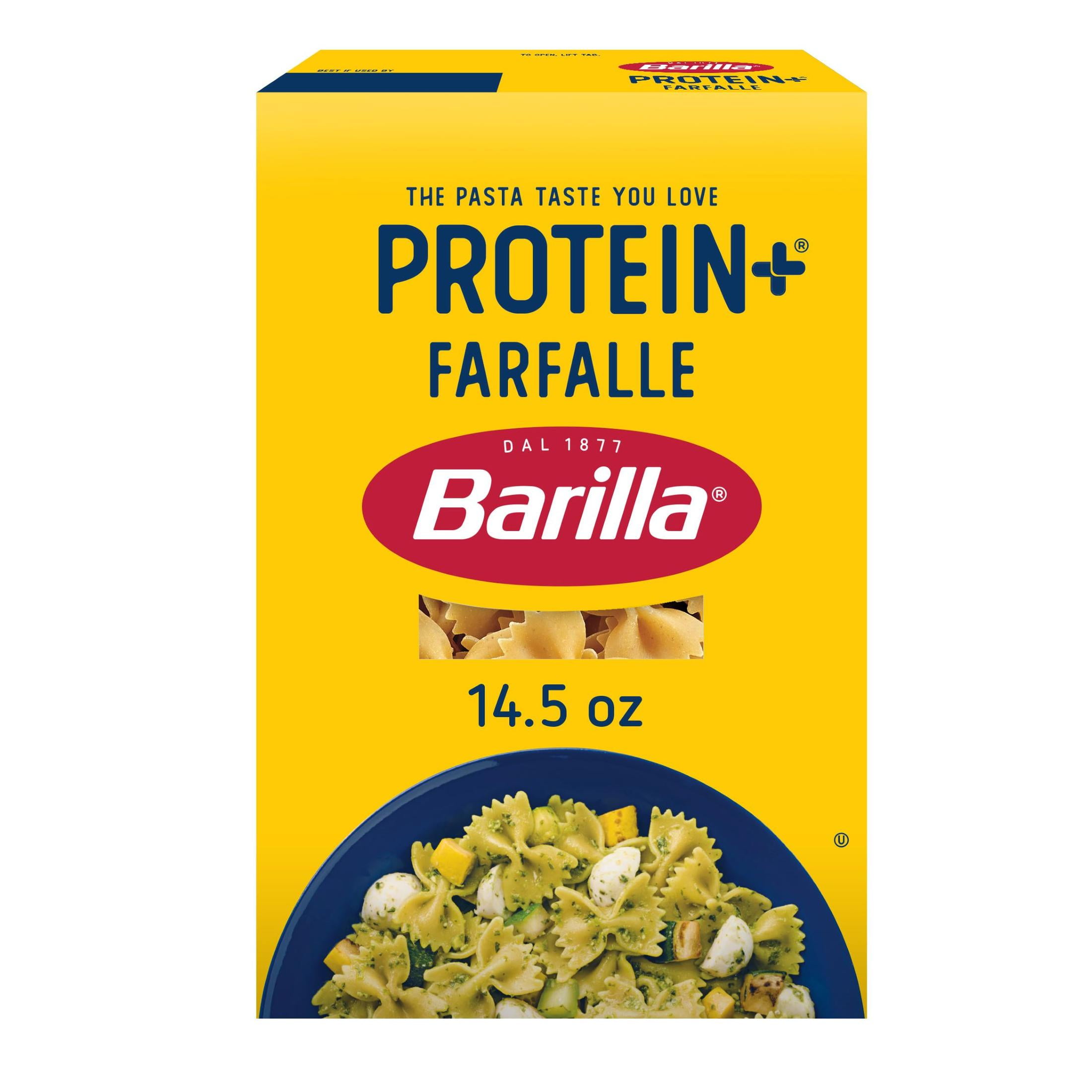 Barilla Protein+ Farfalle Pasta, Plant Based Pasta, 14.5oz