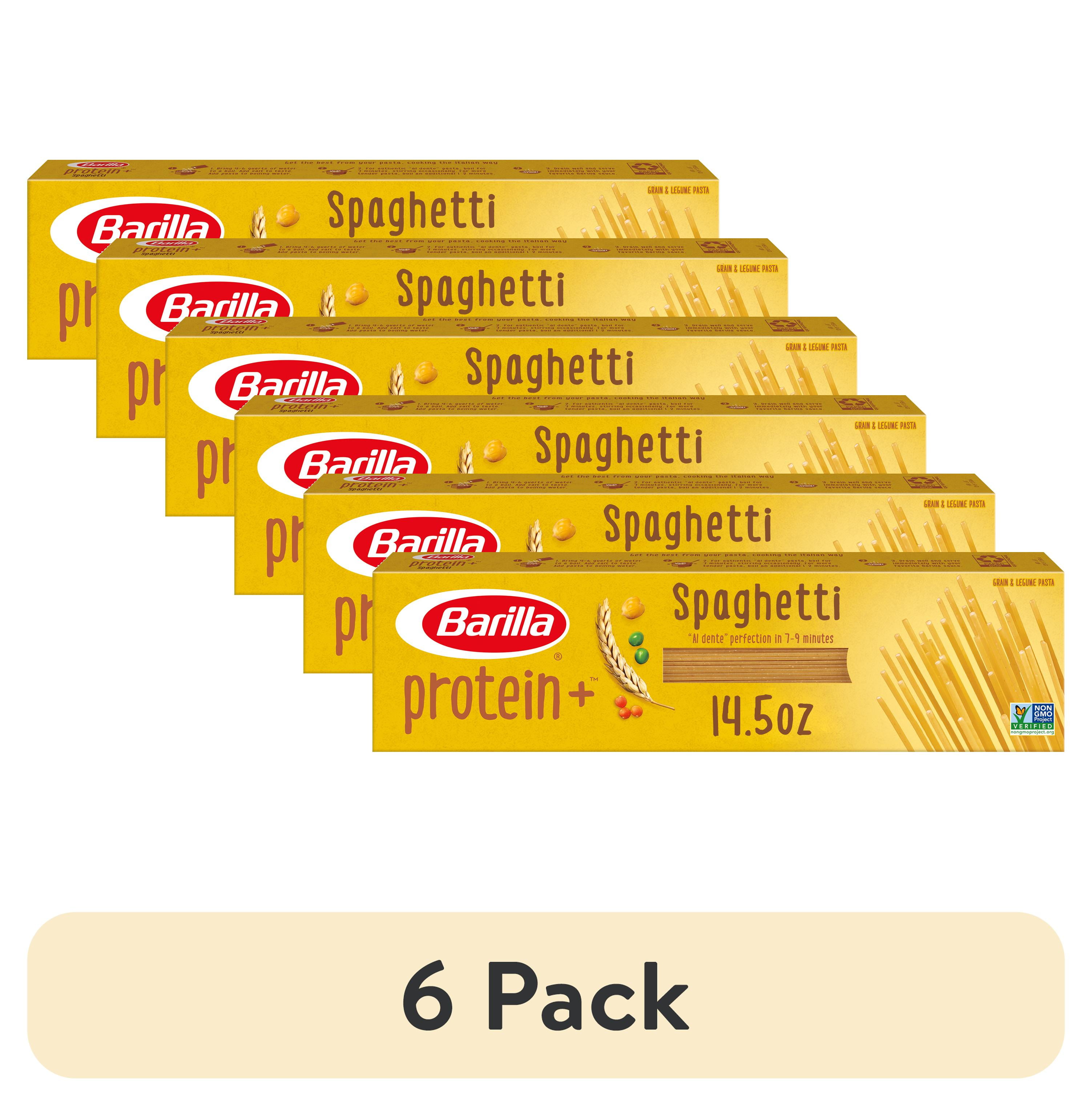 (6 pack) Barilla Protein+ Pasta Spaghetti, 14.5 oz