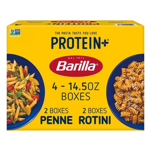 Barilla Penne/Rotini Grain & Legume Pasta 4 - 14.5 oz Boxes