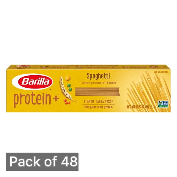 Barilla Protein Plus Multigrain Spaghetti Pasta (Pack of 48)