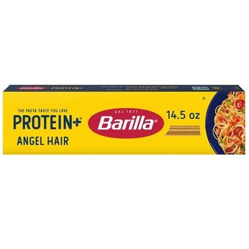 BARILLA Protein+ (Plus) Spaghetti Pasta, 14.5 Ounce - plant based pasta - Made from Lentils, Chickpeas & Peas - Non-GMO, Kosher Certified and Vegan