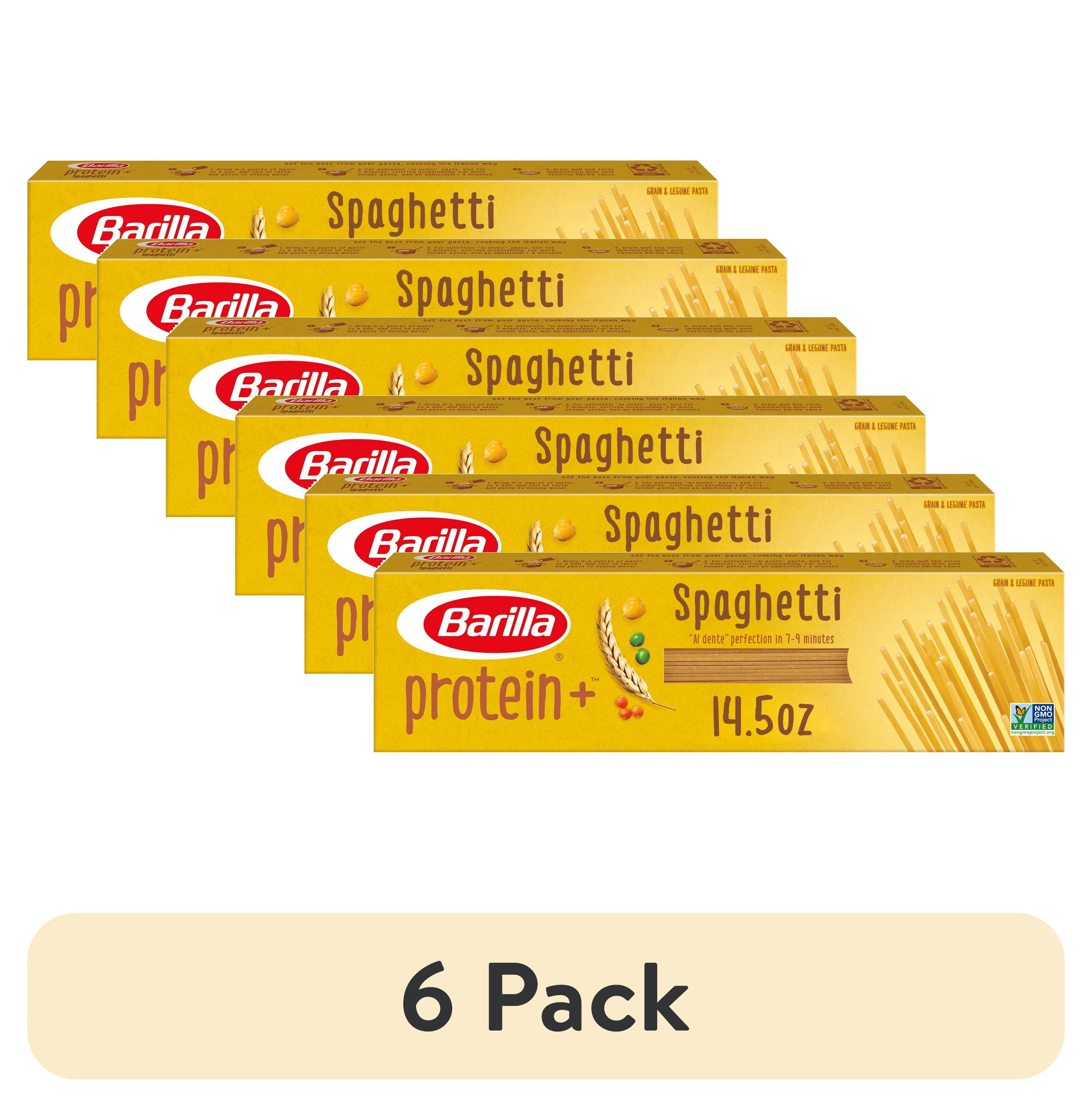 (6 pack) Barilla Protein+ Spaghetti Pasta, Plant Based Pasta, 14.5oz