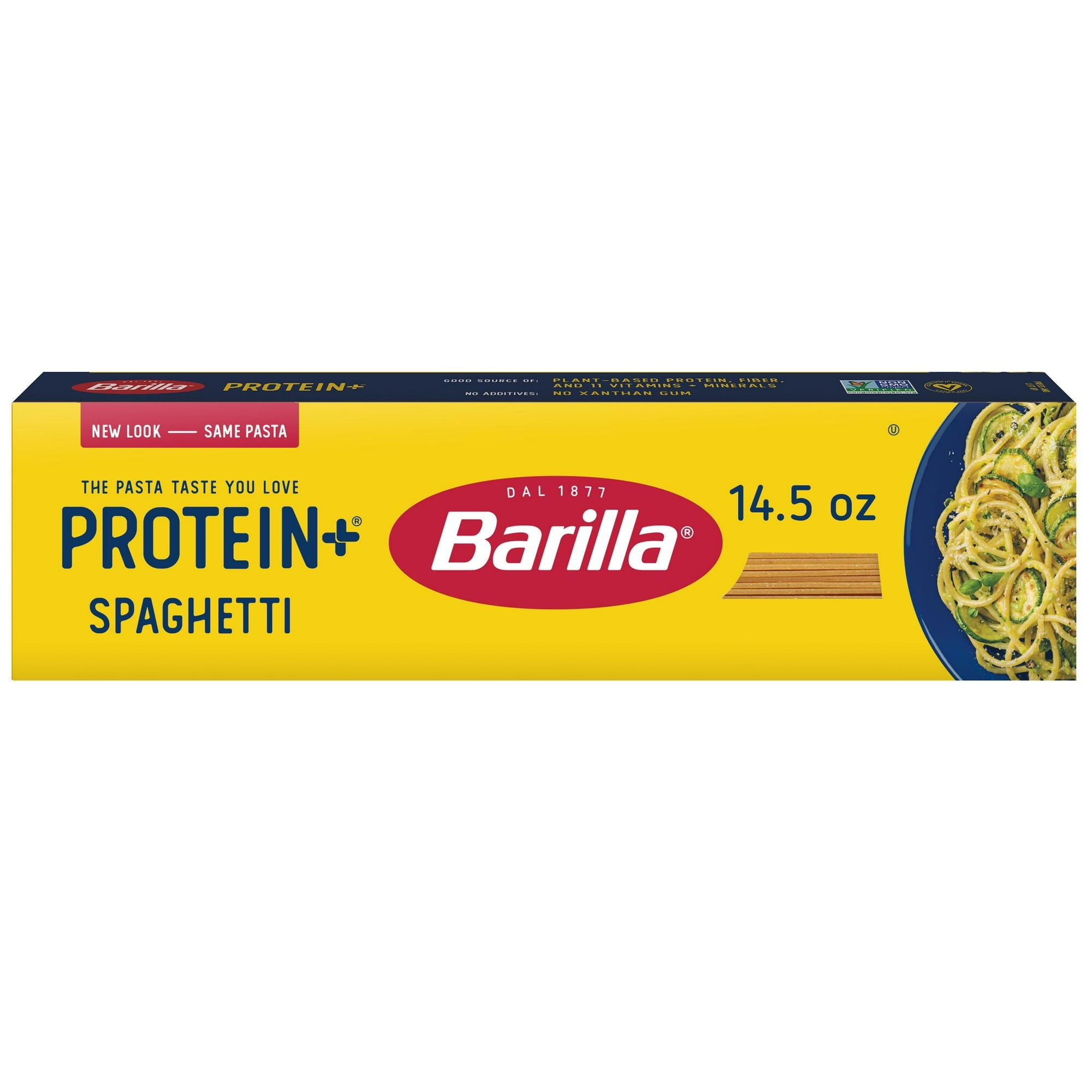 Barilla Protein+ Spaghetti Pasta, Plant Based Pasta, 14.5oz, Pack of 2 ...