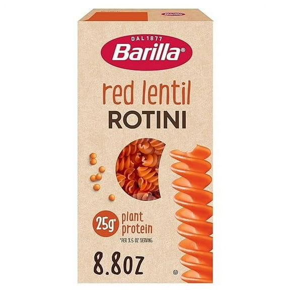Barilla Red Lentil Rotini Pasta, 8.8 oz pack of 2