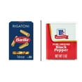 thumbnail image 1 of Barilla Rigatoni Pasta 16 oz & McCormick Pure Ground Black Pepper 3 oz, 1 of 5