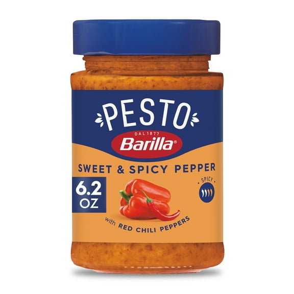 Barilla Sweet and Spicy Pepper Pesto Pasta Sauce and Spread, 6.2 oz.