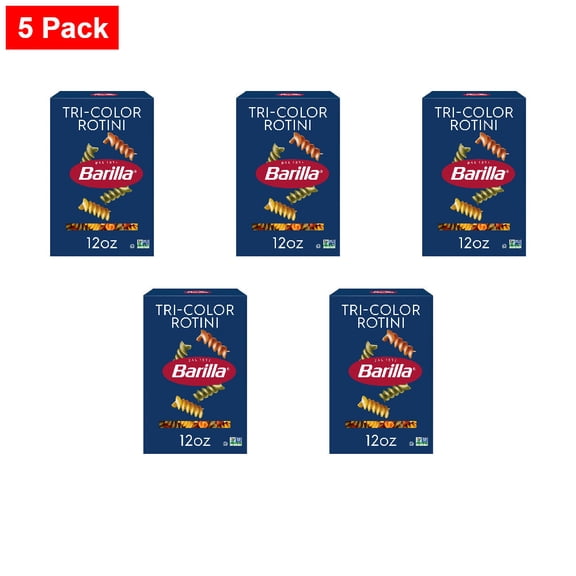 Barilla Tri-Color Rotini pasta 12 oz - 5 Pack