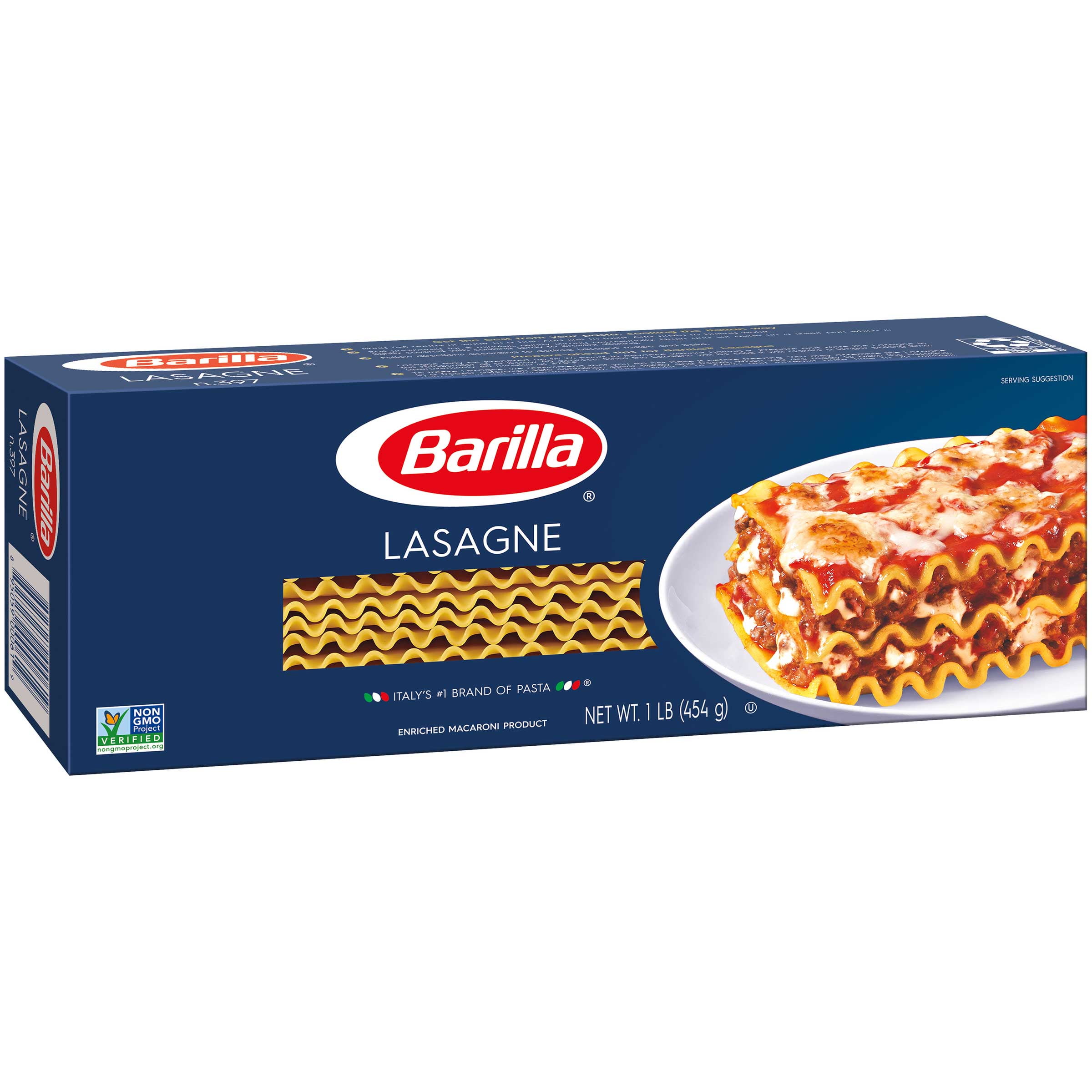 Barilla Wavy Lasagna Pasta, 16 Ounce -- 12 per case.