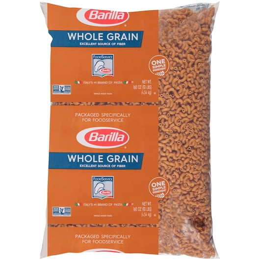Barilla Whole Grain Pasta, Elbows, 160 oz Case of 2