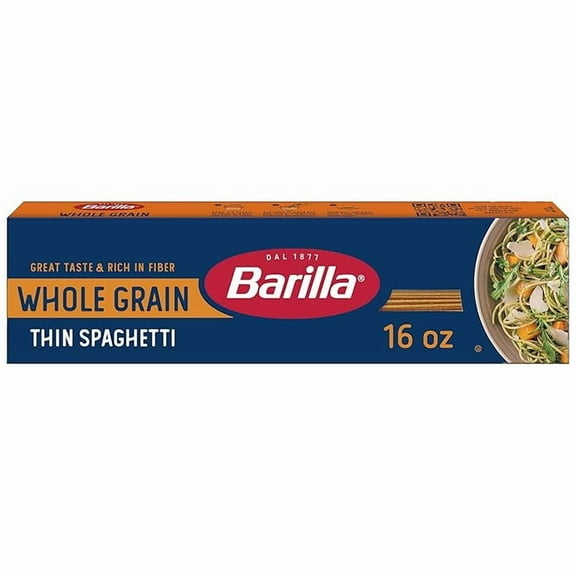 Barilla Whole Grain Pasta Thin Spaghetti, 16 Oz