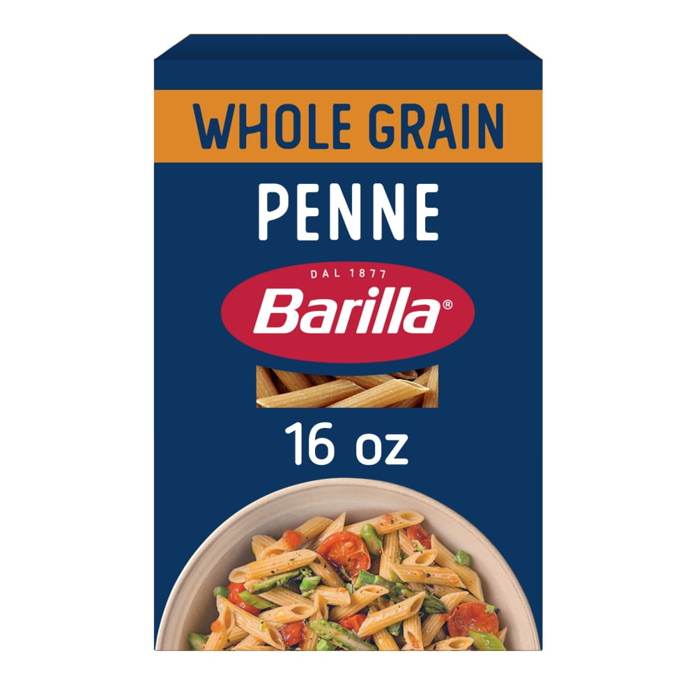 Barilla Whole Grain Penne Non-GMO and Kosher Pasta Made With Whole Wheat