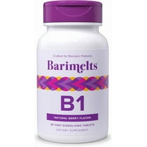 Barimelts Bariatric Vitamin B1 Fast-Dissolving Tablets, 90 Count, Berry Flavor