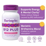 BariMelts فيتامين B12 زائد - 90 أقراص سريعة الذوبان، وفيتامينات لعلاج السمنة