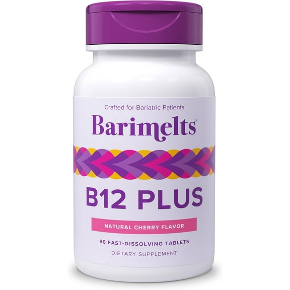 Barimelts Vitamin B12 Plus - 90 Fast-Dissolving Tablets, Bariatric Vitamins