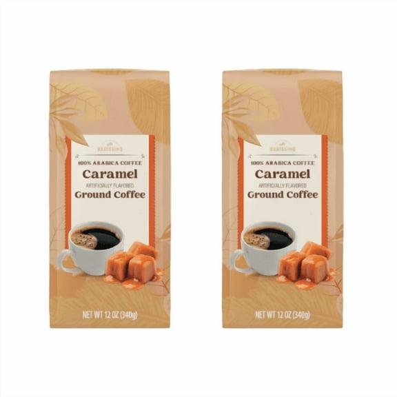Barissimo Caramel Flavored Ground Coffee, 12 Oz,2 Pack
