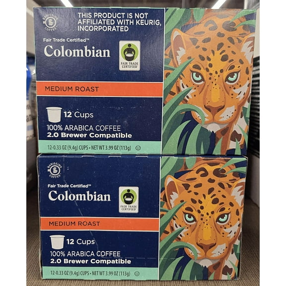 Barissimo Colombian Medium Roast 12 Cups Coffee 3.99oz 113g (2 Boxes)