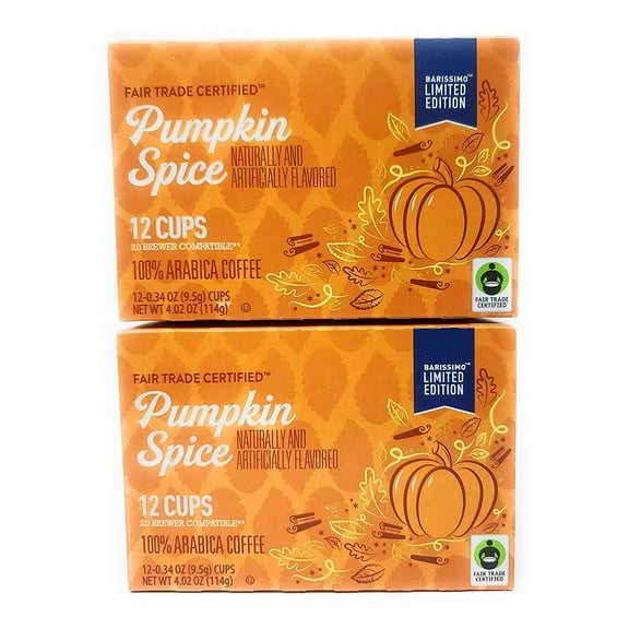 Barissimo Limited Edition Pumpkin Spice Coffee Brewer Compatible Cups (2 pk)