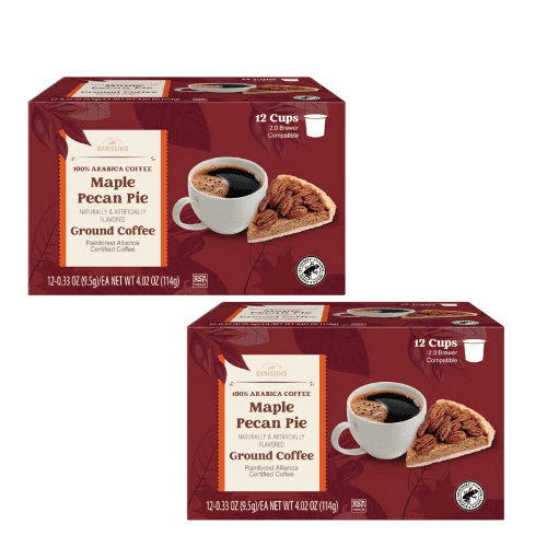Barissimo Maple Pecan Pie Ground Coffee 12 Count,2 Pack