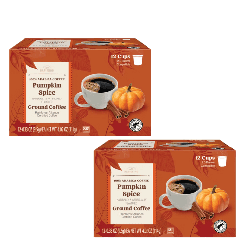 Barissimo Pumpkin Spice Ground Coffee, 12 Cups, 4.02 oz,2 Pack