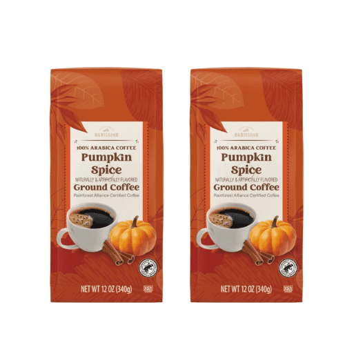Barissimo Pumpkin Spice Ground Coffee 2 Pack 12 oz