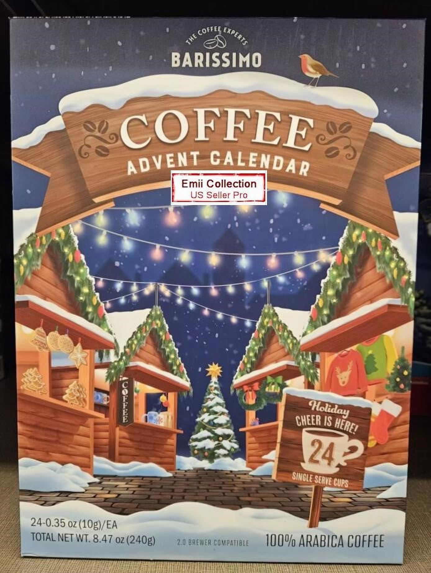 Barissimo The Coffee Experts Cup Coffee Advent Calendar 8 47oz 240g Single Box Walmart