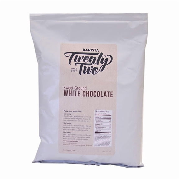 Barista 22 Sweet Ground White Chocolate Premium Powder cs 8/3.125 lb