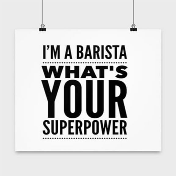 Barista Poster - Wall Art for Baristas Gift