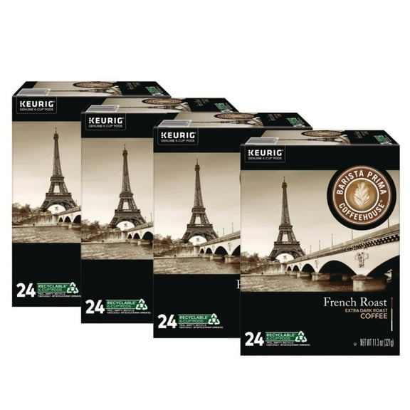 Barista Prima Coffeehouse 5000330092 Coffee K-Cups Pack - French Roast (96/Carton)