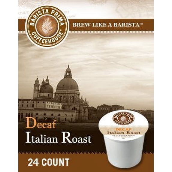 Barista Prima Coffeehouse Decaf Italian Roast KCups 96ct