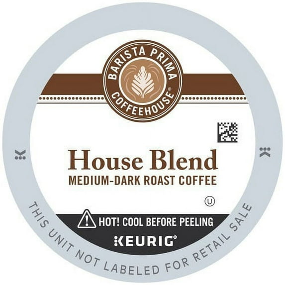 Barista Prima Coffeehouse House Blend K-Cup Compatible with Keurig Brewer - Regular - House Blend - 24 Pod - 24 / Box