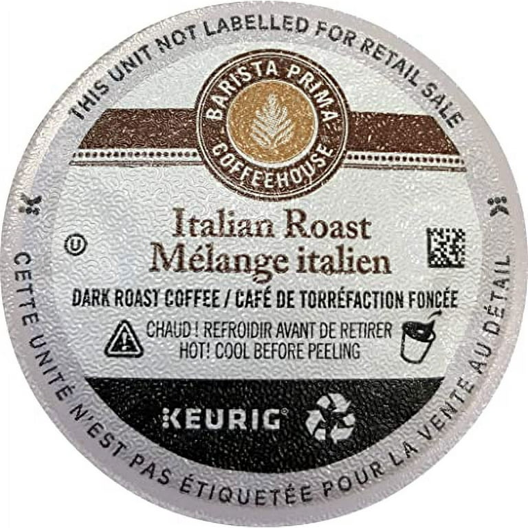 Barista Prima Coffeehouse Italian Roast Coffee K Cup for Keurig Brewers Italian Roast Coffee 24 Count Pack of 4