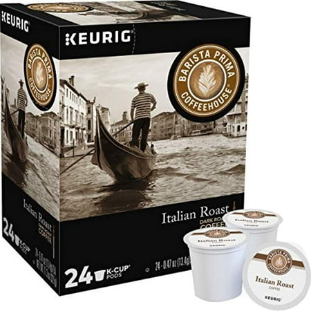Barista Prima Coffeehouse Single-Serve Coffee K-Cup, Italian Roast, Carton Of 24