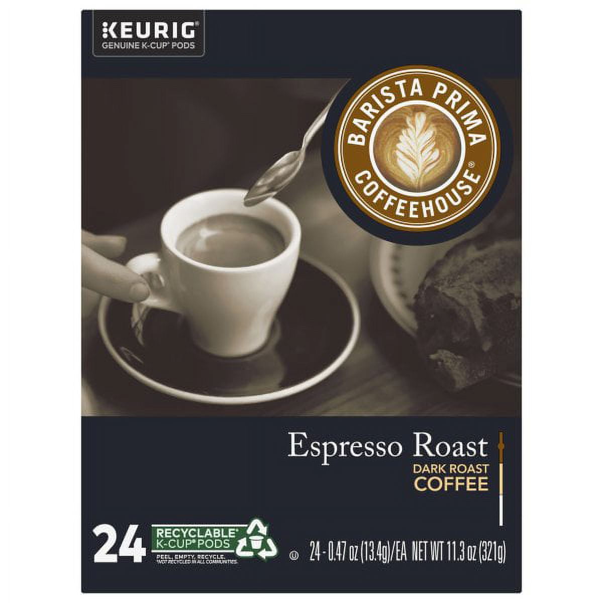 Barista Prima Coffeehouse Barista Prima Espresso Keurig K-Cup Pods 24 ct