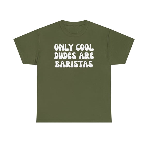 Barista Shirt Gifts Tshirt Crew Neck Short Sleeve
