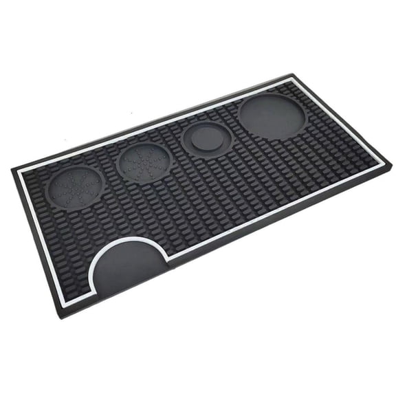 Baristas Essential Tamping Pad With Spill Containment Border Heat Resistant Easy Cleaning 40x20cm Kitchen Tool