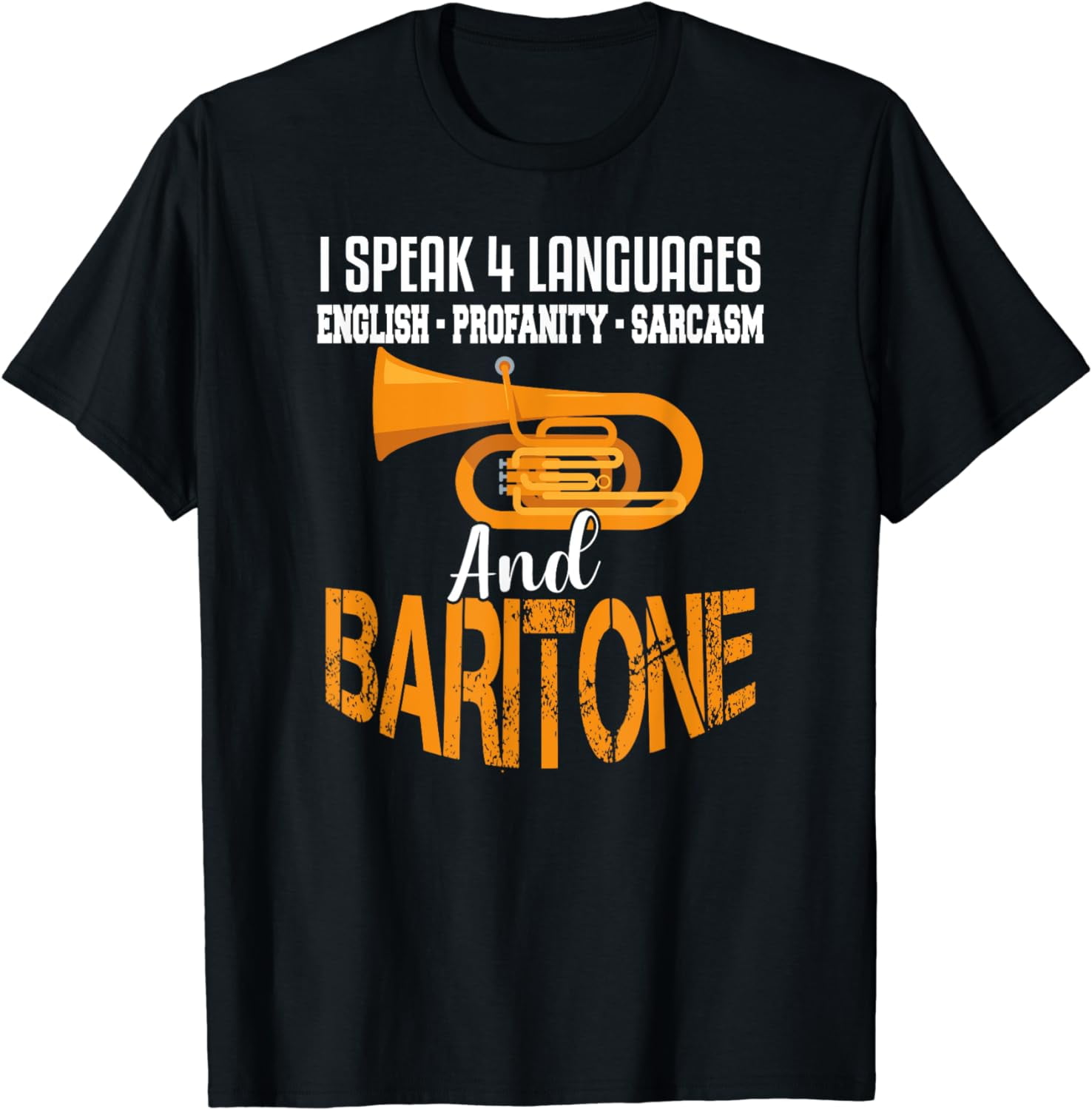 Baritone Shirt Sarcastic Baritone Quote Marching Band TShirt