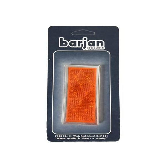 Barjan 049BP484A Reflector Rectangular 2 by CD - Amber