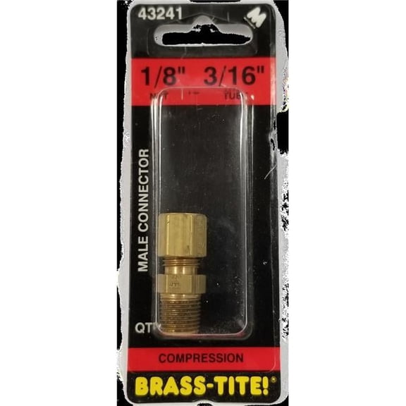 Barjan 7443241 Compression Connector - Brass