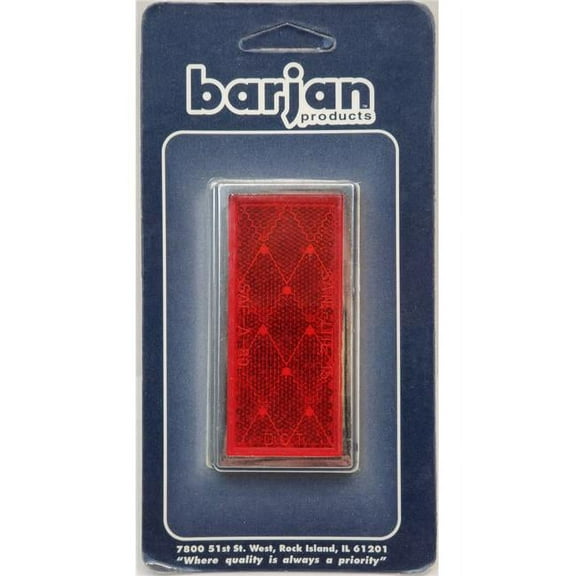 Barjan  Reflector Rectangular 2 by CD - Red