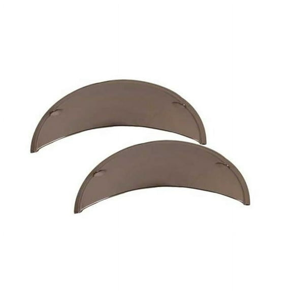 Barjan SM Headlight Shields - Chrome - Small 5-3/4in.