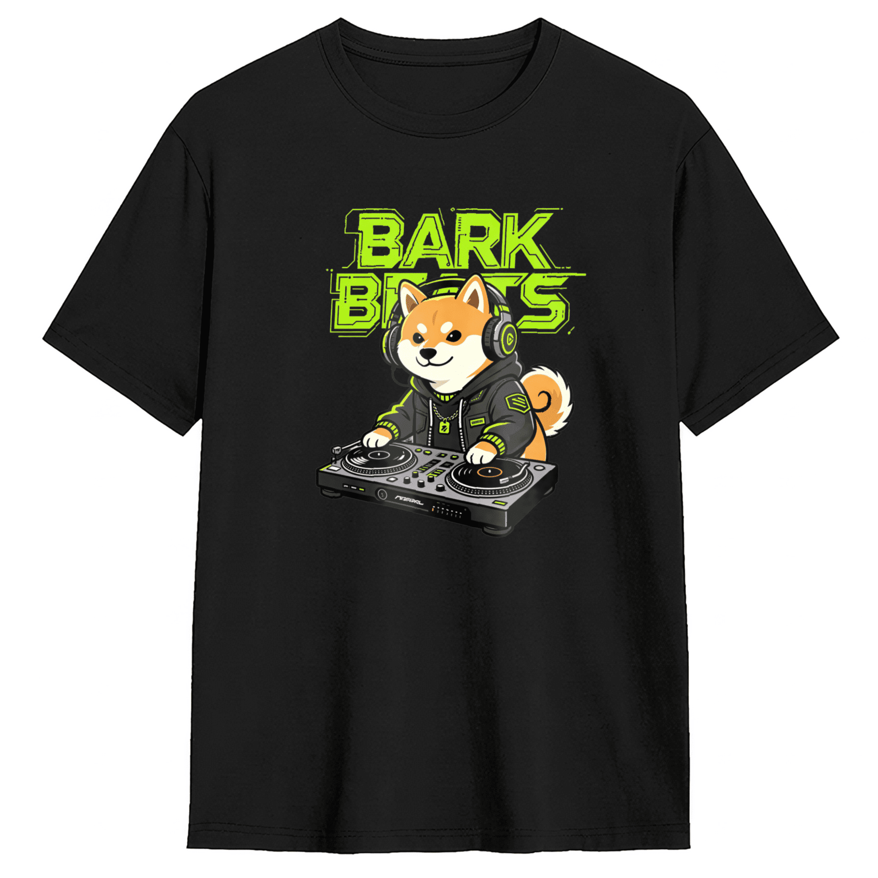 Bark Beats Shiba Inu DJ Vintage Graphic Tee For Men And Women, Dog ...