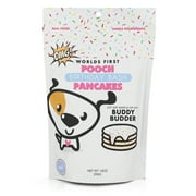 Bark Bistro Birthday Bash Pooch Pancakes Mix / Dog Cake Mix, top w/Buddy Budder, 100% all natural, Healthy Dog Treats, No Sugar or Preservatives (14oz)