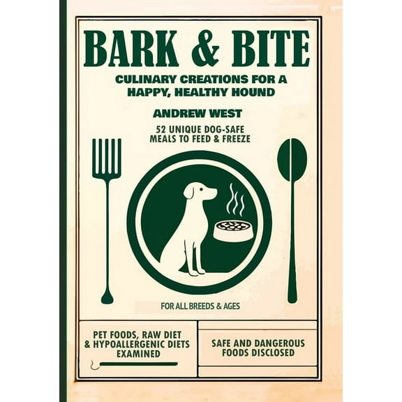 Bark + Bite: Culinary Canine Creations for a Happy, Healthy Hound, (Paperback)
