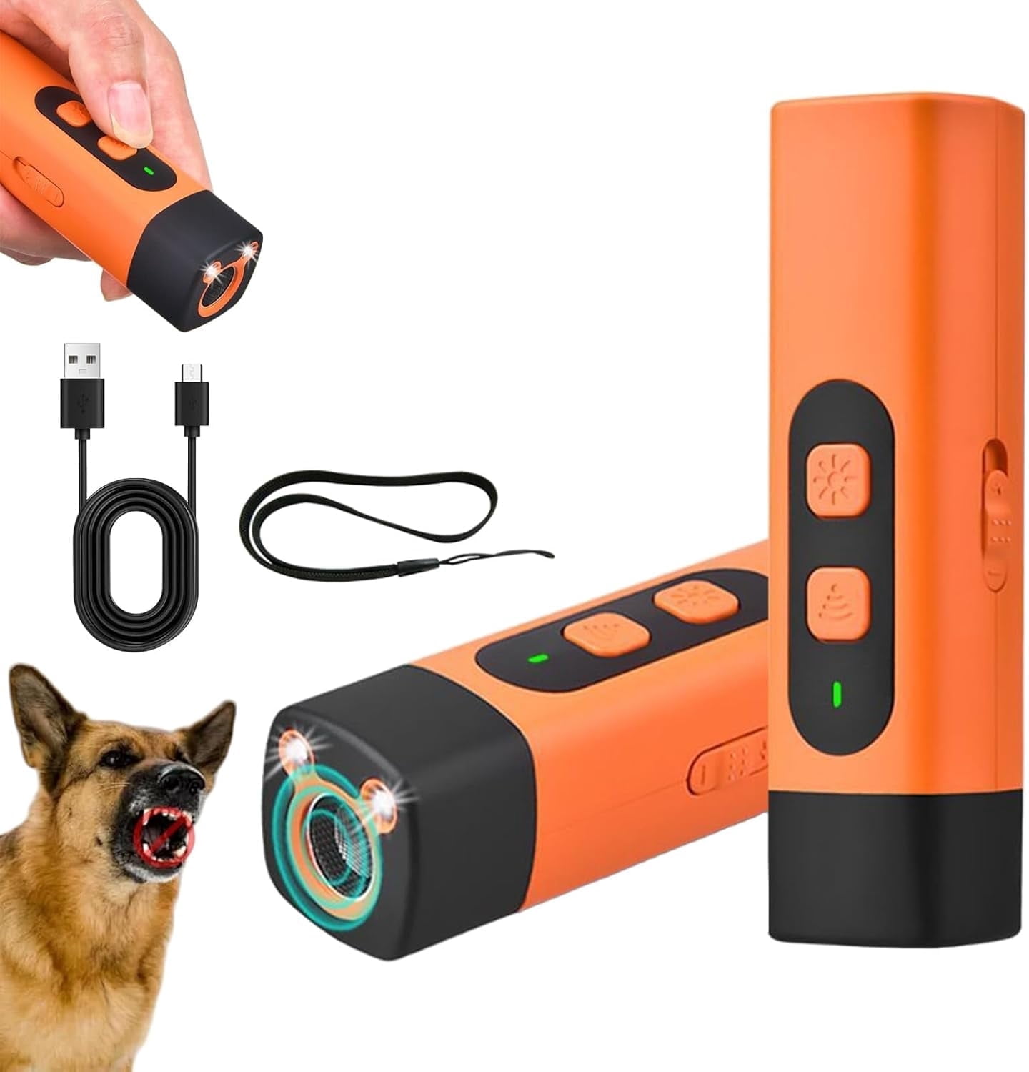 Bark Button for Dog, Dog Bark Deterrent Device, Ultrasonic Dog ...