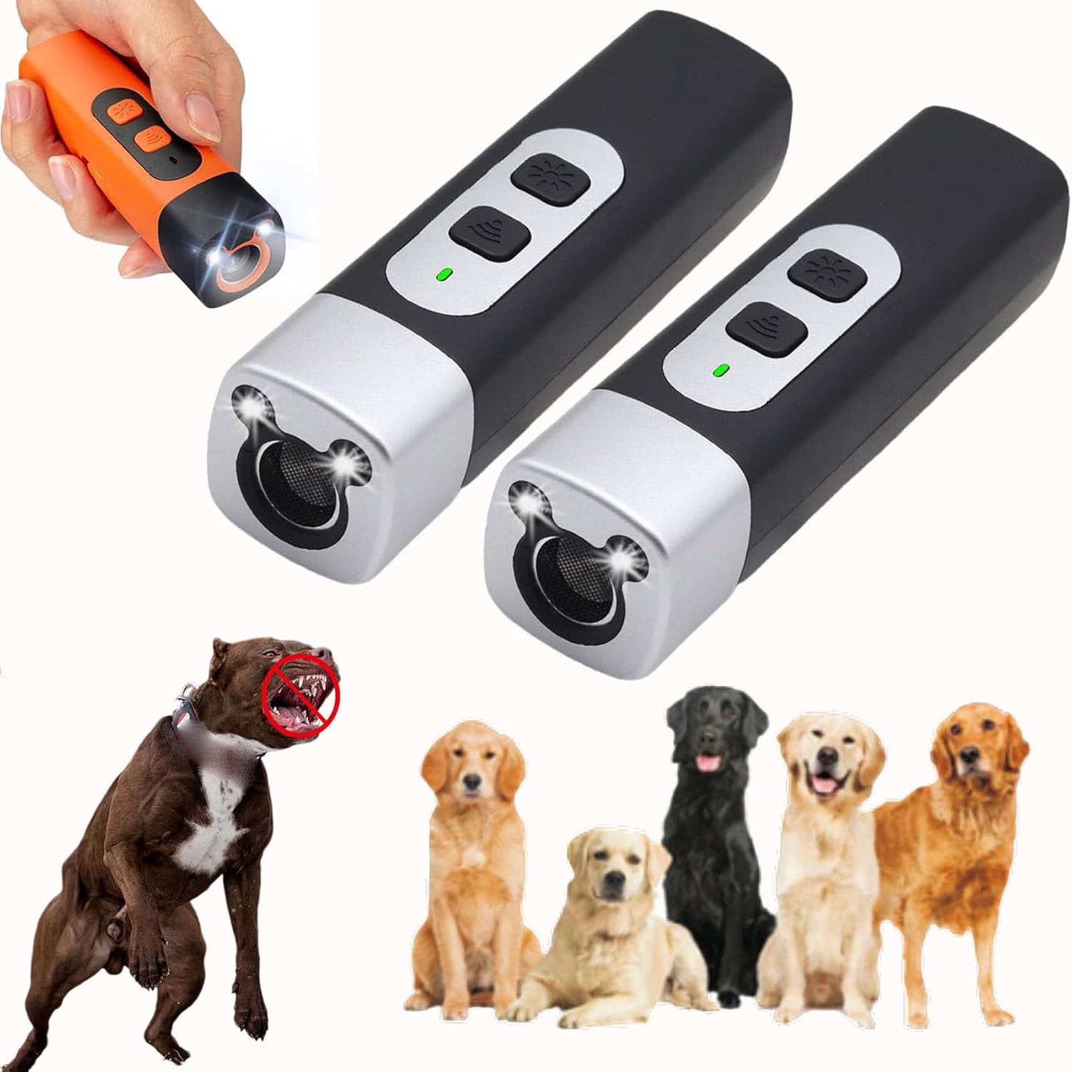 Bark Button for Dog, Dog Bark Deterrent Devices, Stop Barking Instantly ...